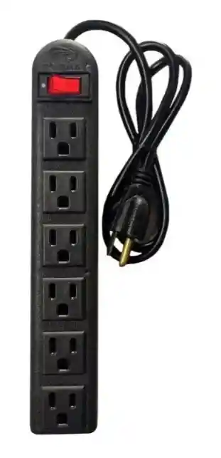 Regleta Supresor Picos 6 Salidas 5 Metros 10a 125v Voltimax