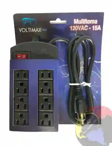Regulador Multitoma Voltimax 8 Salidas 10a 125v 5 Metros
