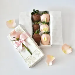 Fresas Con Chocolate X 6 Unidades - Edicion San Valentin