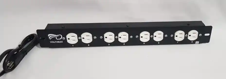 Voltimax Multitomas Regleta Protector Picos Rack 125v 8 Toma