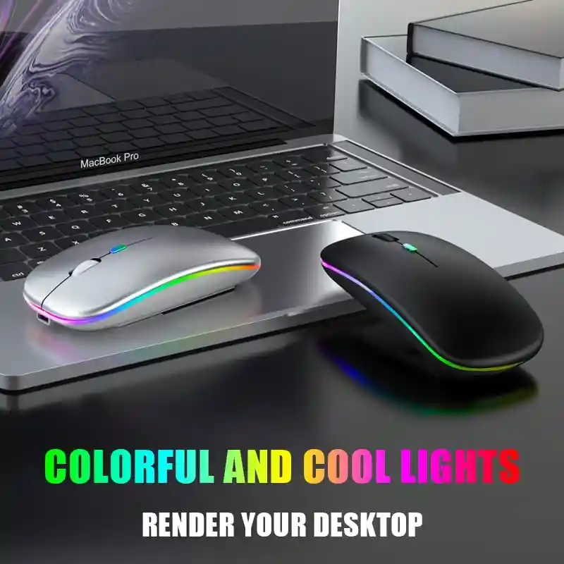 Mouse Inalámbrico Bluetooth Silencioso Recargable Multi