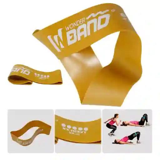 Banda Elastica Cerrada Banda De Resistencia Dorada De 28lbs