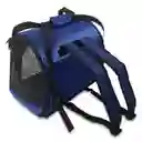 Morral Maletin Transportador Guacal Pequeño Color Azul Para Perros Y Gatos