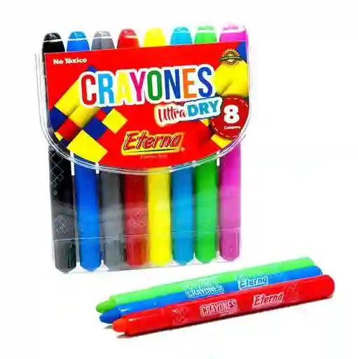 Crayones Ultradry Eterna X 8 Colores