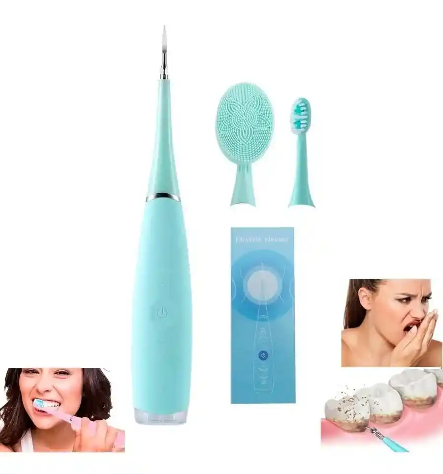 Cepillo Limpiador De Dientes Eléctrico 3en1 Removedor Sarro