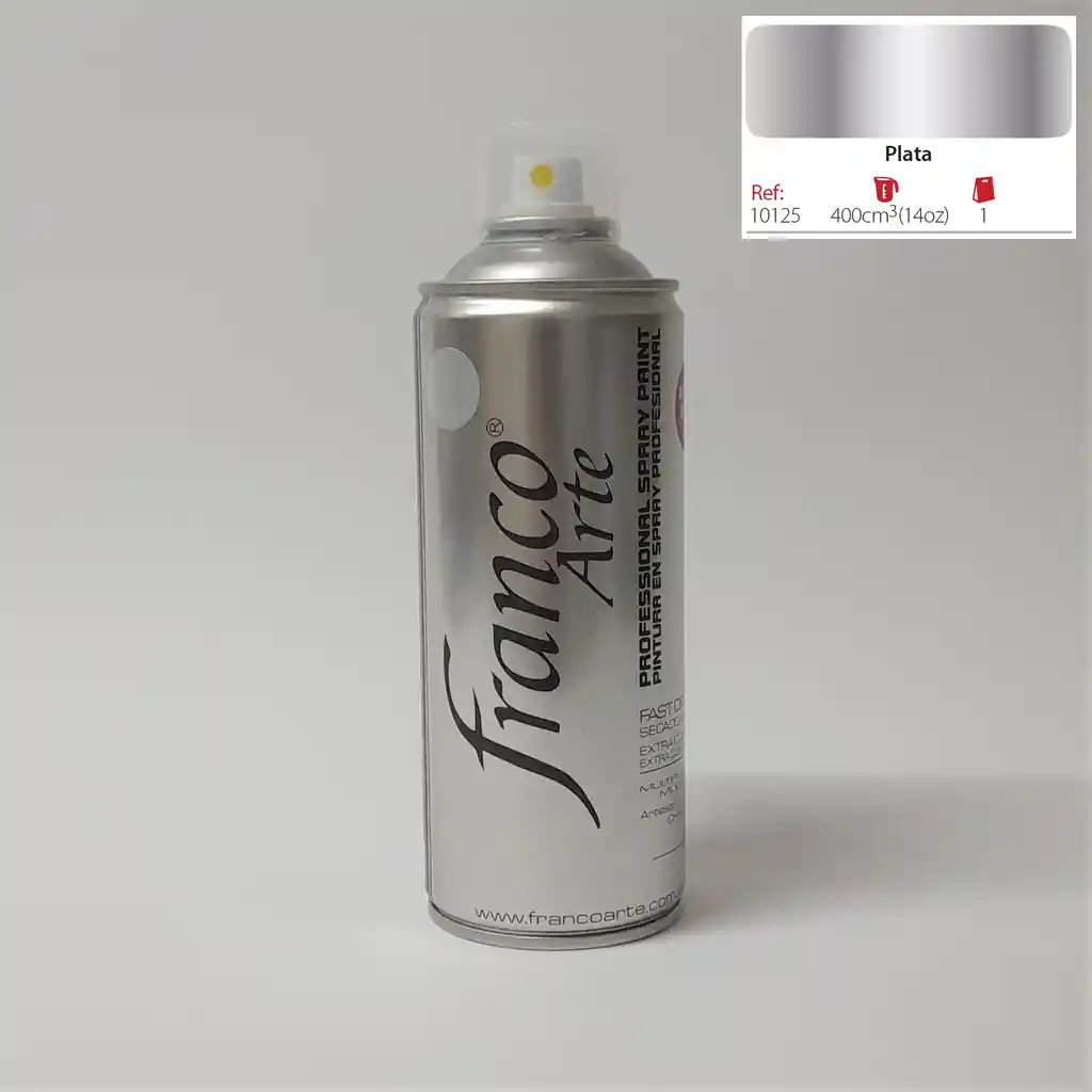 Pintura Aerosol Plata