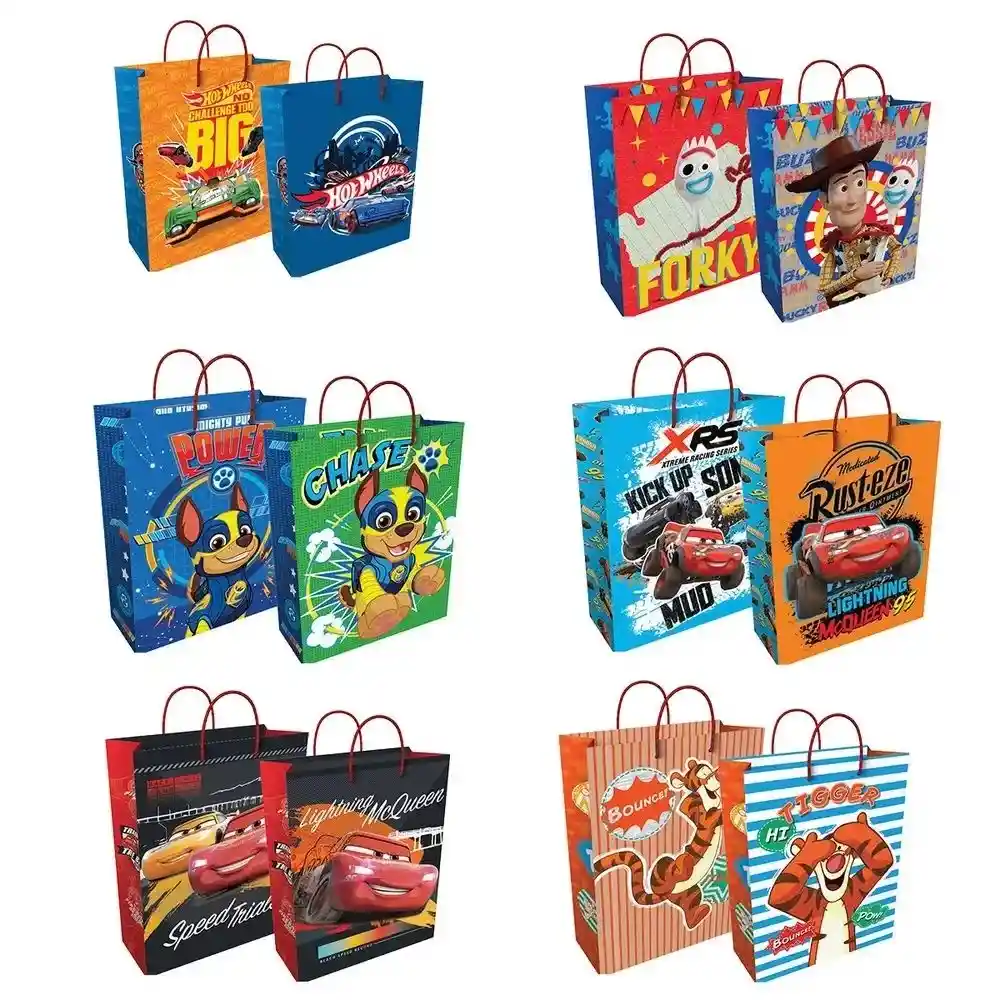 Bolsa De Regalo Para Niño Jumbo Diseños Surtidos Primavera 45 X 33 Cm