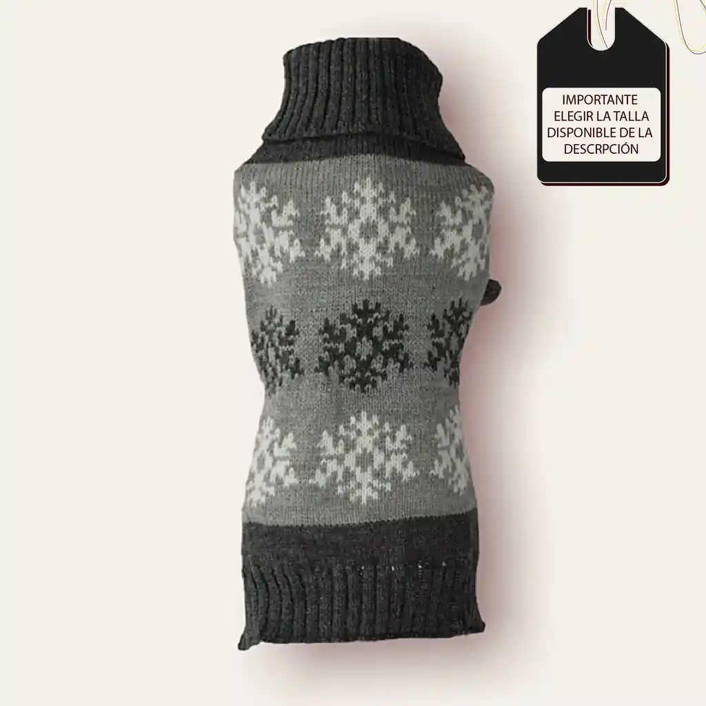 Saco Sweater De Perro O Gato Gris Mosaico Nieve