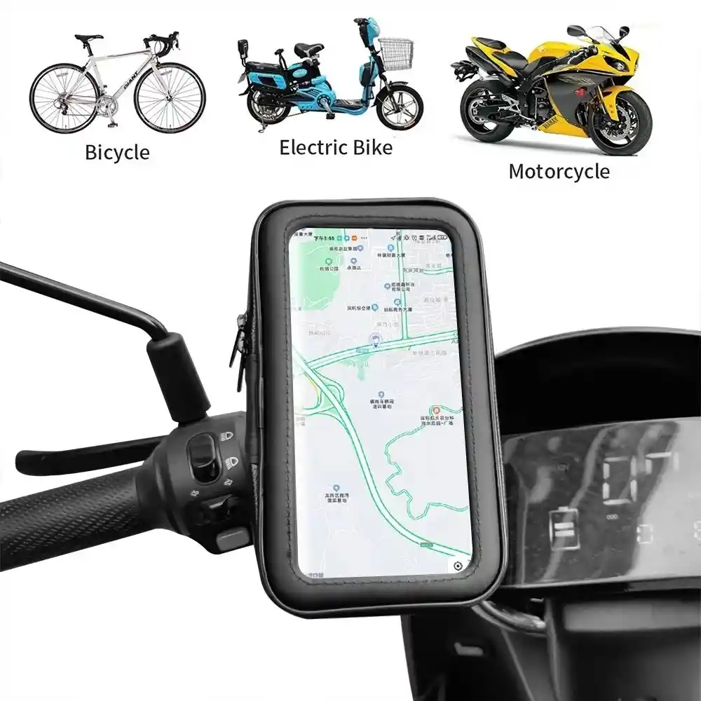 Estuche Impermeable Porta Celular Para Motocicleta