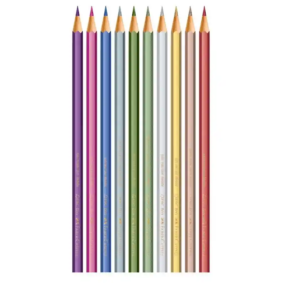 Colores Faber-castell Matallic X 10 Unidades