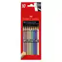 Colores Faber-castell Matallic X 10 Unidades