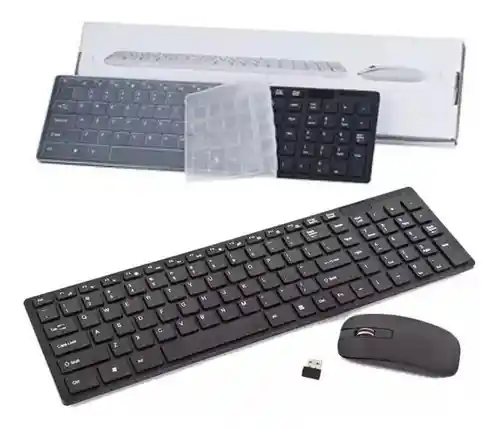 Combo Teclado Y Mouse Óptico Inalámbrico