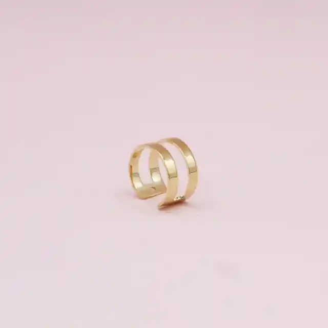 Earcuff Doble Mini Dorado