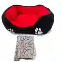 Cama Mediana Doble Faz + Cobija Térmica Para Perros Y Gatos