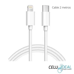 Cable Cargador Iphone Original Usb-c To Lightning 2 Metros (tipo C)