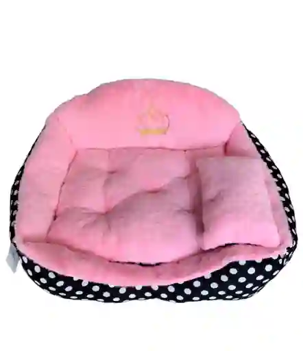 Cama Rectangular Princesa Rosa Con Negro