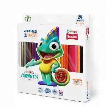 Caja De Colores Scribe Largo X 24