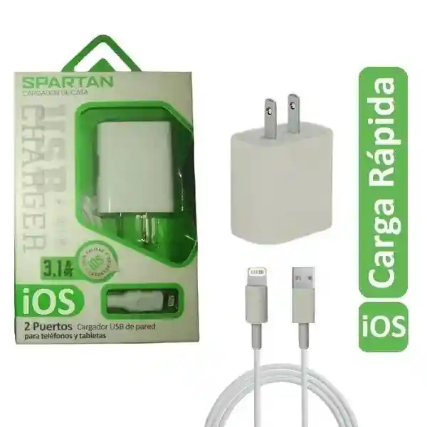 Iphone Charger 12w Fast Charging Usb Wall Portable Travel Plug And Lightning Cable