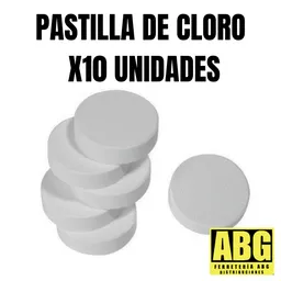 Pastillas De Cloro X10 Unidades