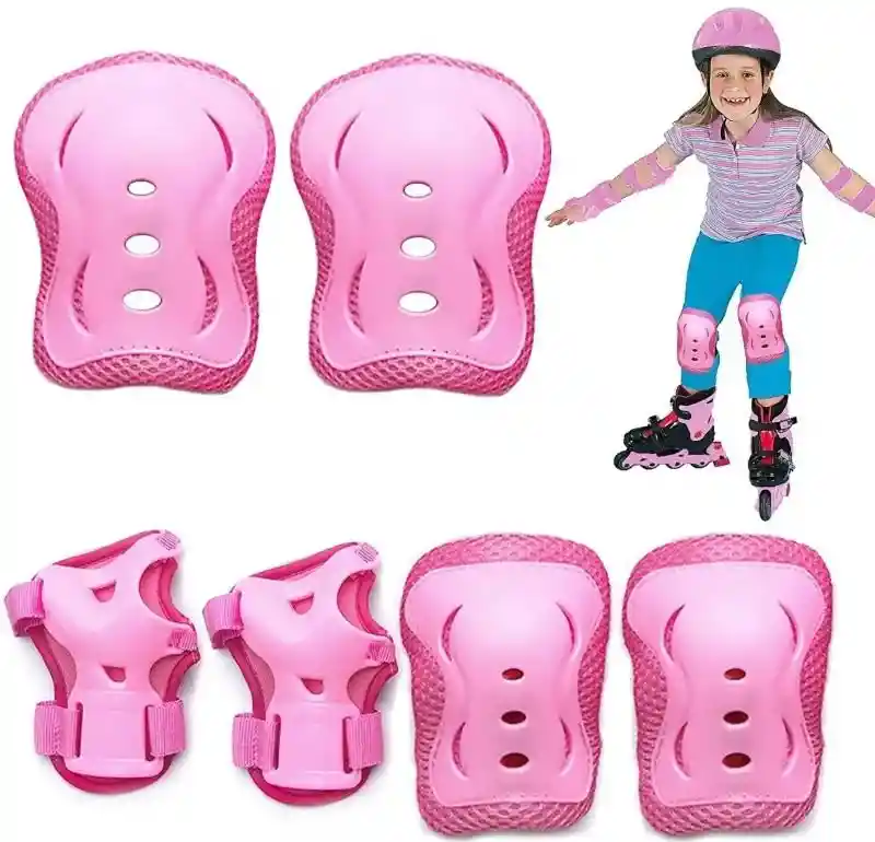 Kit Protección Patinaje Set Codera Muñequera Rodillera Niños