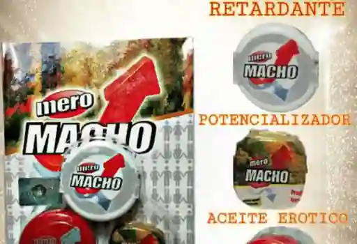 Kit Mero Macho (retardante- Potencializador- Aceite Erótico)