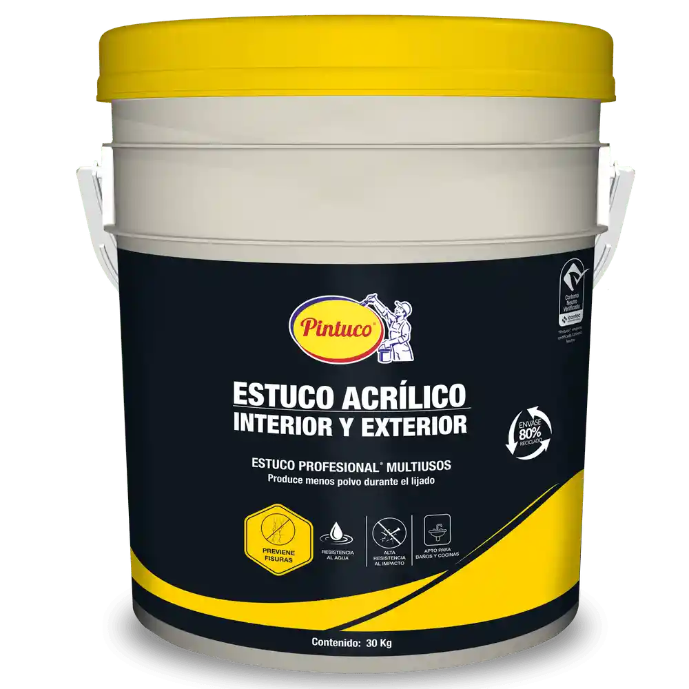 Estuco Acrilico Profesional Interior Exterior Cuñete