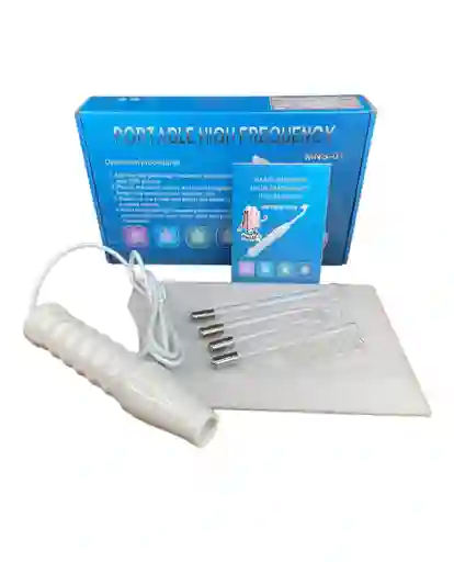 Alta Frecuencia Portatil Facial Y Corporal 4 Electrodos