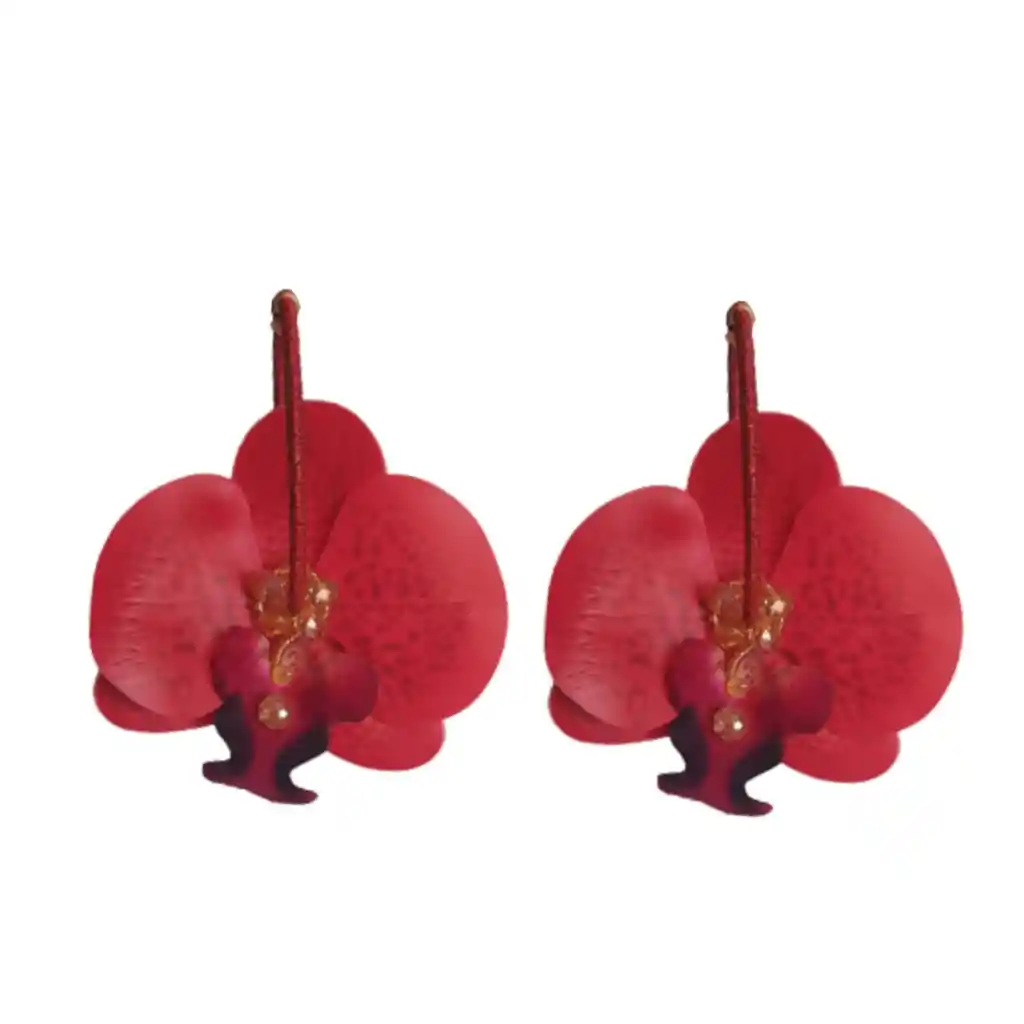 Argollas Orquídeas Rojas