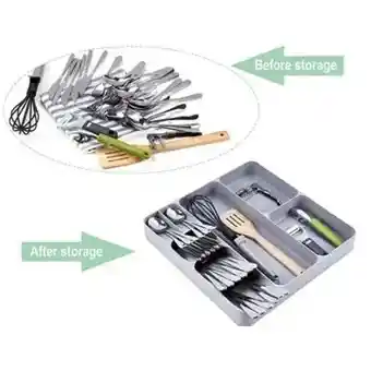 Organizador De Cubiertos Y Cuchillos Para Cajón De Cocina