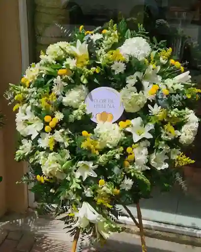 Corona Fúnebre Flor De Helena