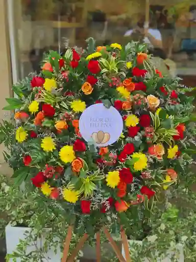 Corona Fúnebre Flor De Helena