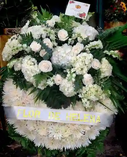 Corona Fúnebre Flor De Helena