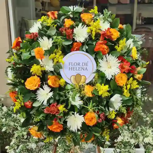 Corona Fúnebre Flor De Helena