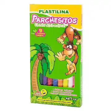 Caja De Plastilina Larga X 9 Barritas Parchesitos