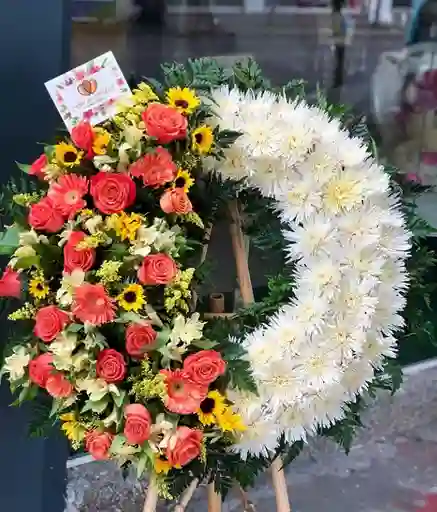 Corona Fúnebre Flor De Helena