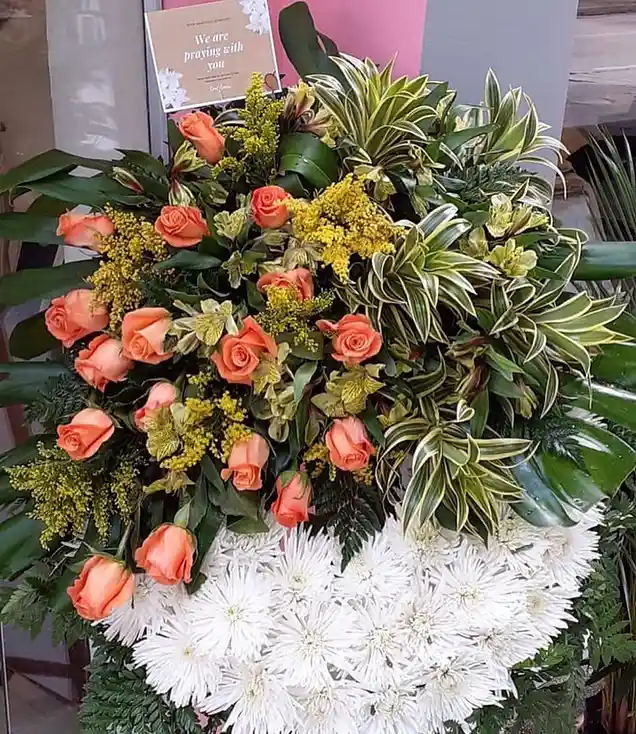 Corona Fúnebre Flor De Helena