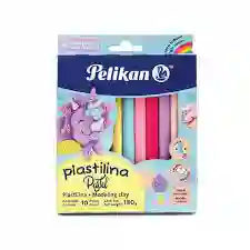 Caja De Plastilina Pastel X 10 Pelikan