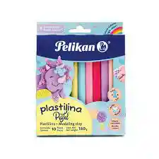 Caja De Plastilina Pastel X 10 Pelikan
