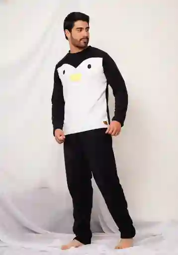 Pijama Bordada De Pinguino Caballero