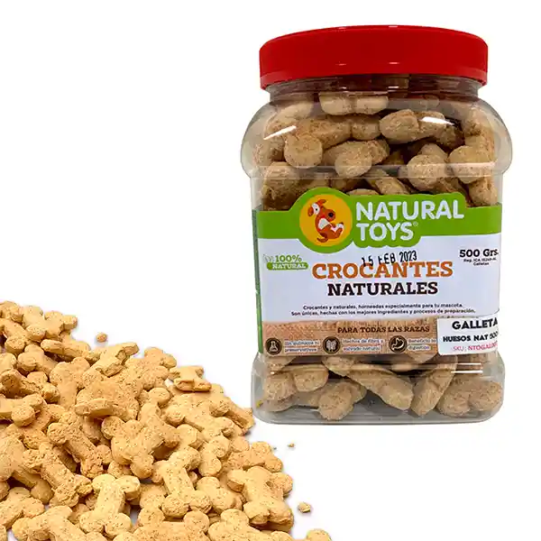 Galletas Naturales Huesitos De Fibra Y Salvado (para Perros) 1 Libra