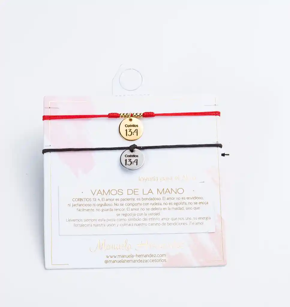 Dúo Pulseras Vamos De La Mano, Corintios