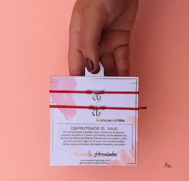 Dúo Pulseras Disfrutemos El Viaje, Ancla