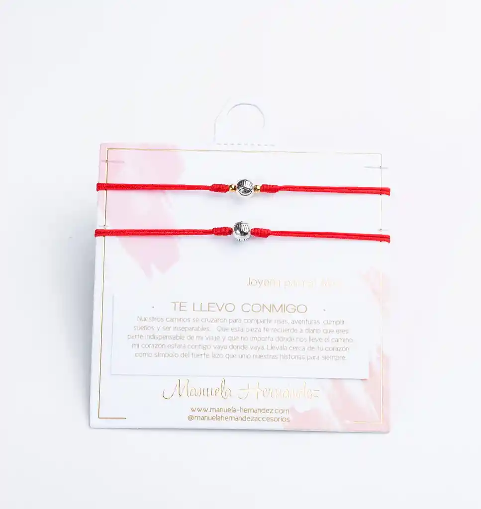Dúo Pulseras Te Llevo Conmigo, Amuletos