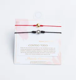 Dúo Pulseras Contigo Todo, Amuletos