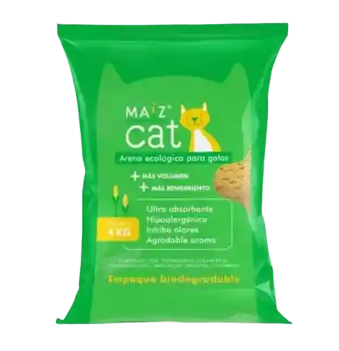 Arena De Maiz Para Gatos Maiz Cat 4 Kg