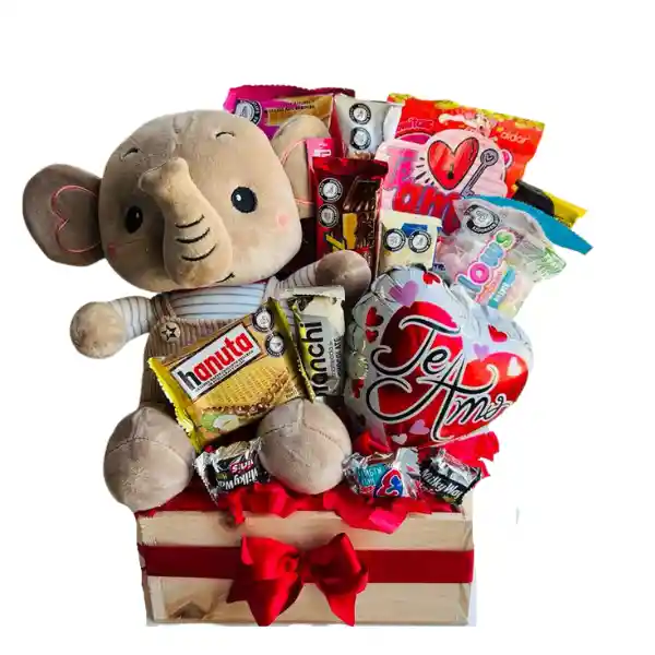 Regalo Con Peluche Y Chocolates