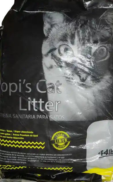 Arena Para Gatos Popis Cat 20 Kg Limón