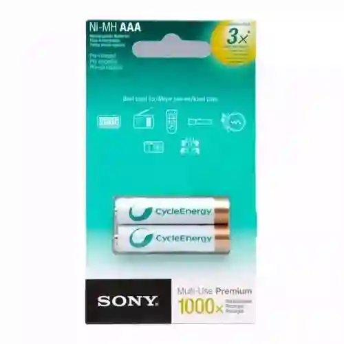 Bateria Pilas Recargables Aaa Sony 1600mah X 2