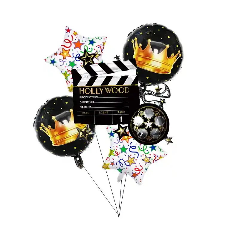 Globo Cine X 5 Und Claqueta Fiesta Director Hollywood