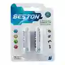 Pilas Bateria Beston Aa Recargables 2700 Mah X2